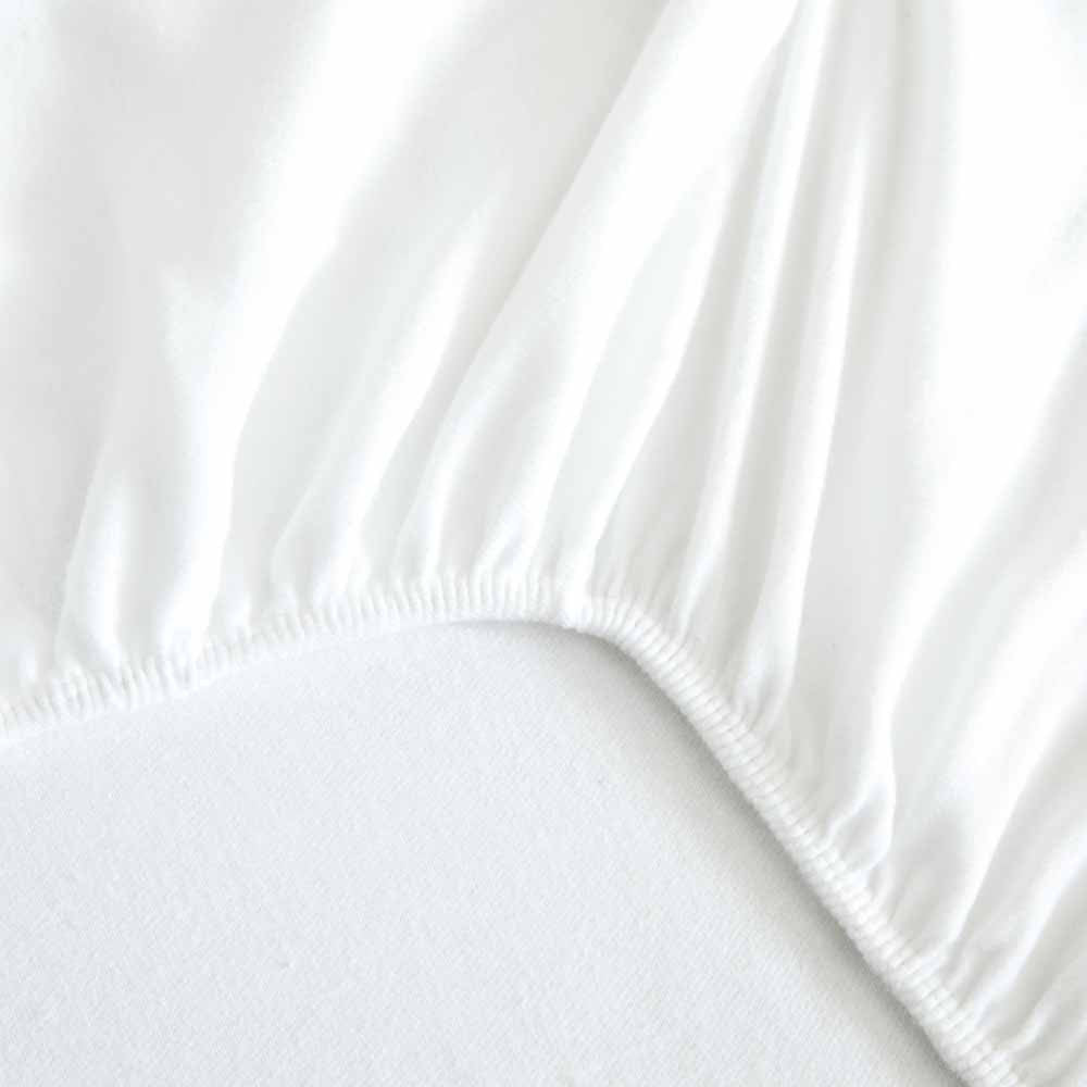 Protector de colchón en franela polar 100% algodón orgánico Blanco - Maison de la soie