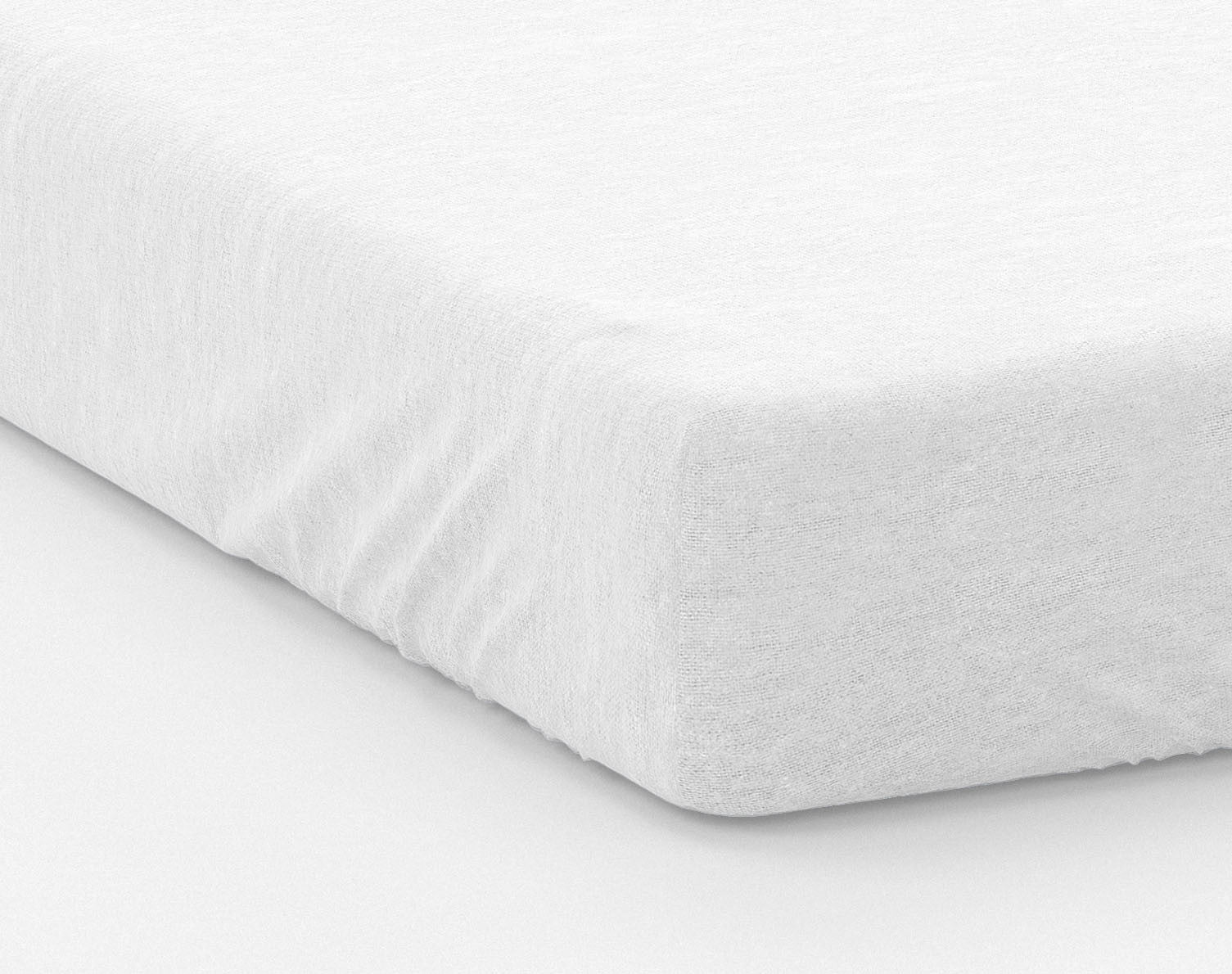 Protector de colchón en franela polar 100% algodón orgánico 200g Blanco