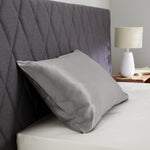 Seidenkissenbezug mulberry ohne Stehsaum 25 mommes silver