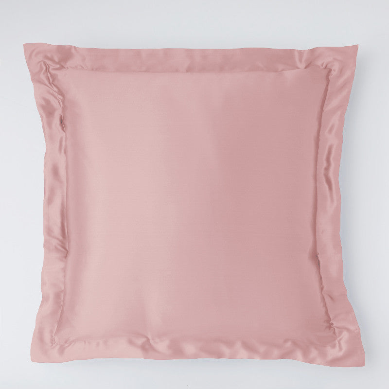 Seidenkissenbezug mulberry 25 mommes mit Stehsaum rose top