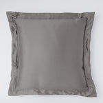 Seidenkissenbezug mulberry 25 mommes mit Stehsaum silver top