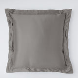 Seidenkissenbezug mulberry 25 mommes mit Stehsaum silver top