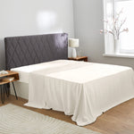 Ivory silk sheet, 19 mommes