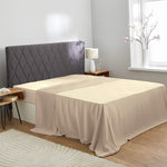 Caramel-colored silk sheet, 19 mommes