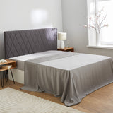19-momme silver silk sheet