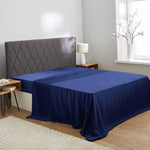 Navy blue silk sheet, 19 mommes