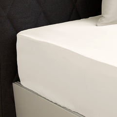 Ivory silk fitted sheet, 19 mommes