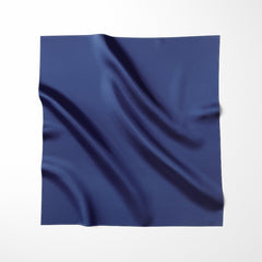 Solid navy blue silk scarf