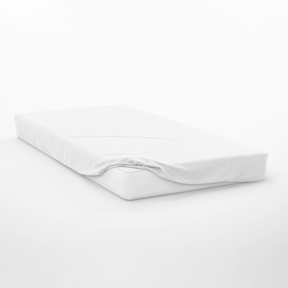 Protector de colchón en franela polar 100% algodón orgánico Blanco - Maison de la soie