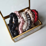 Thin silk scrunchie in [color]