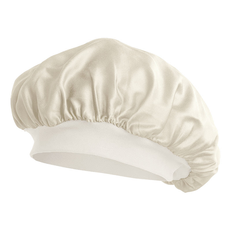 Bonnet de nuit en soie à élastique
