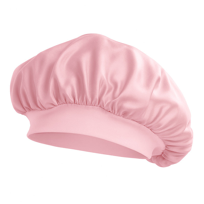 Bonnet de nuit en soie à élastique