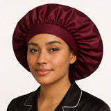 Bonnet de nuit en soie à élastique XL