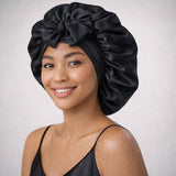 Bonnet de nuit en soie ajustable XL