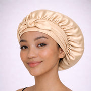 gorro de dormir de seda ajustable
