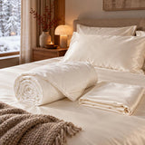 Seidenbettdecke Winter mit Seidenbettdeckenbezug