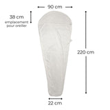 Drap de sac de couchage en soie sarcophage