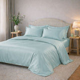 Housse de couette en soie 22 mommes Confection sur commande Bleu clair / 200x200 cm déclassé - MS752