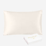 Funda de almohada de seda sin volante 30 mommes - Maison de la soie