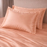 22-momme silk pillowcase with Rose Gold ruffle / 50x70 cm, downgraded item - MS955