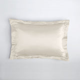 Oxford pillowcase with ruffle, 19 mommes - Maison de la soie