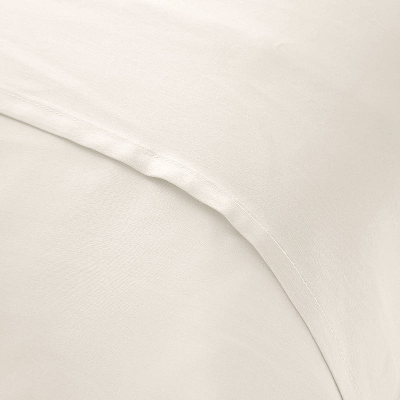 Oxford pillowcase with ruffle, 19 mommes - Maison de la soie