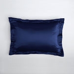 Oxford pillowcase with ruffle, 19 mommes - Maison de la soie