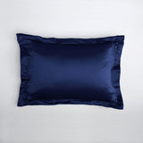 Oxford pillowcase with ruffle, 19 mommes - Maison de la soie