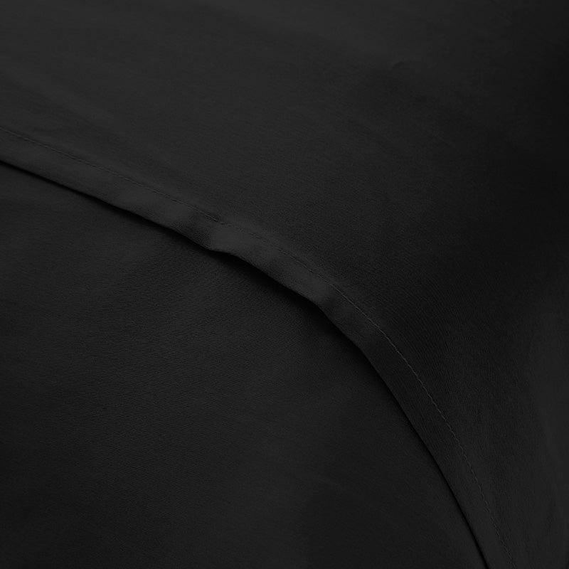 Oxford pillowcase with ruffle, 19 mommes - Maison de la soie