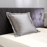 Oxford pillowcase with ruffle, 19 mommes - Maison de la soie
